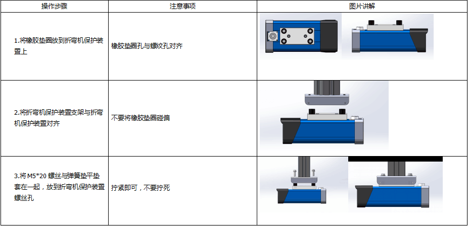 折弯机保护装置组装说明